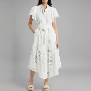 Ciebon Dress Isabella Eyelet Maxi Shirtdress Dress Size Medium